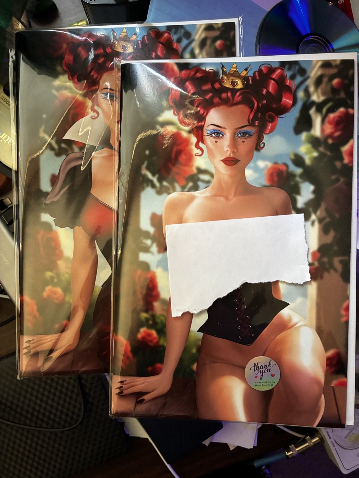 M House Melinda\'s Comics Queen of Hearts Cover B Risque & Nice Anna Novik NM/MT