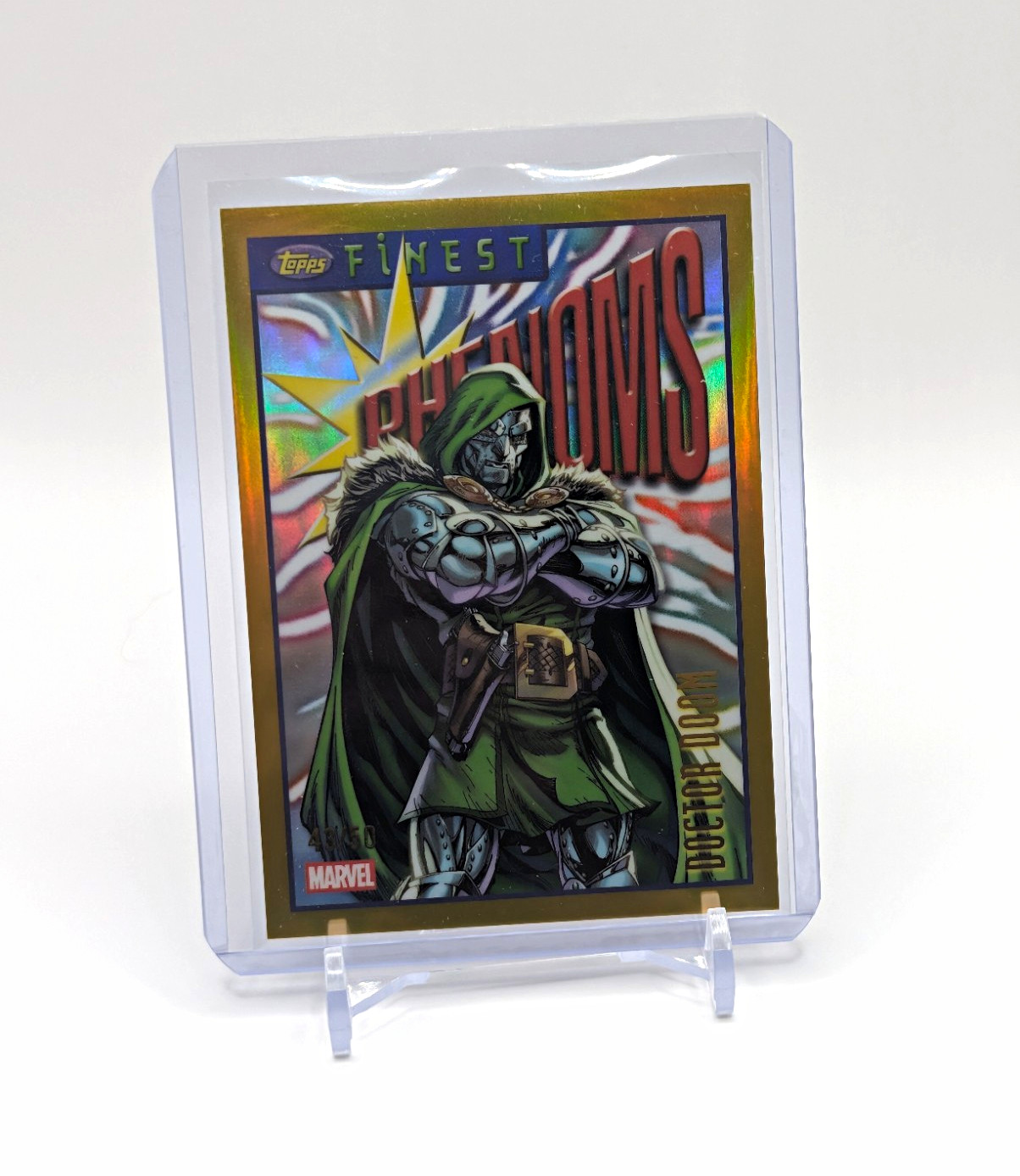 Topps 2026 Marvel Finest Fantastic Four Doctor Doom Phenoms TF-025 43/50 Gold