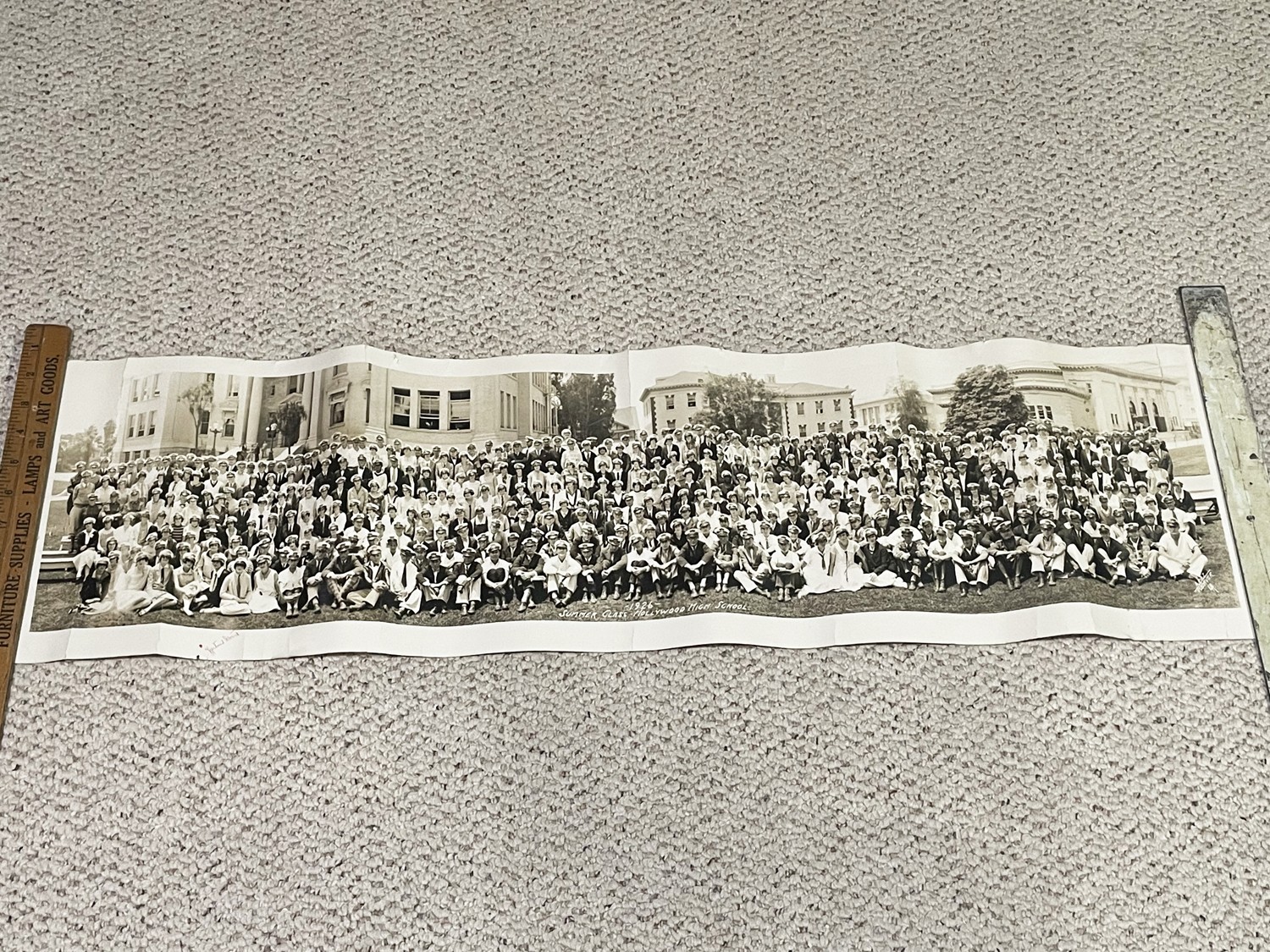 1926 PANORAMIC PHOTOGRAPH HOLLYWOOD HIGH SCHOOL - SUMMER SESSION - WEAVER 1926 PANORAMIC PHOTOGRAPH HOLLYWOOD HIGH SCHOOL - SUMMER SESSION - WEAVER