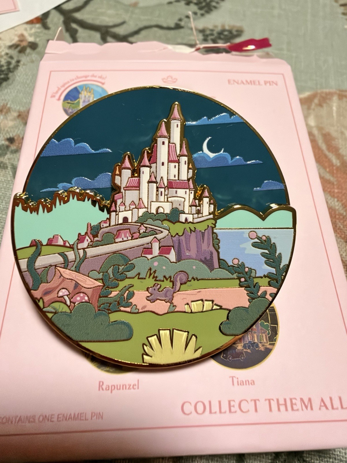 Disney Princess Snow White Castle Spinner Enamel Pin Day and Night - Boxlunch