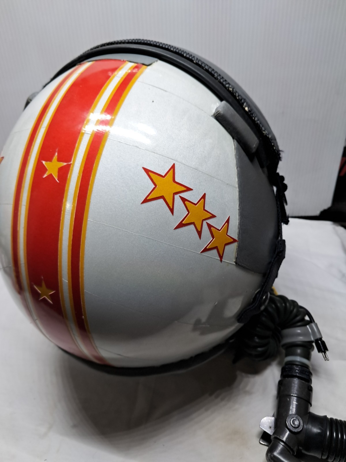 Vintage Flight Helmet Stars Stripes F/A -18 MBU-12/P Mask USAF Aviation bag XL Vintage Flight Helmet Stars Stripes F/A -18 MBU-12/P Mask USAF Aviation bag XL