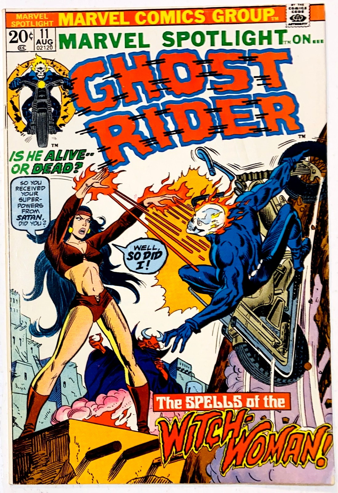 Marvel Spotlight #11 (1973) Ghost Rider Johnny Blaze