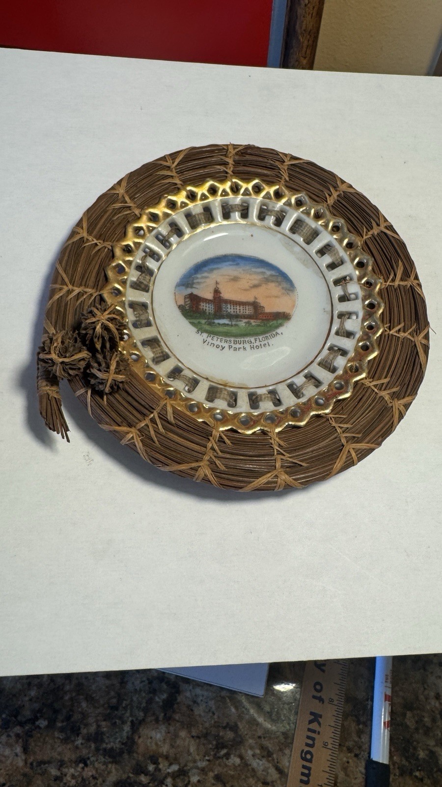 VINOY PARK HOTEL St. Petersburg, Florida Souvenir Plate made in Germany VINOY PARK HOTEL St. Petersburg, Florida Souvenir Plate made in Germany