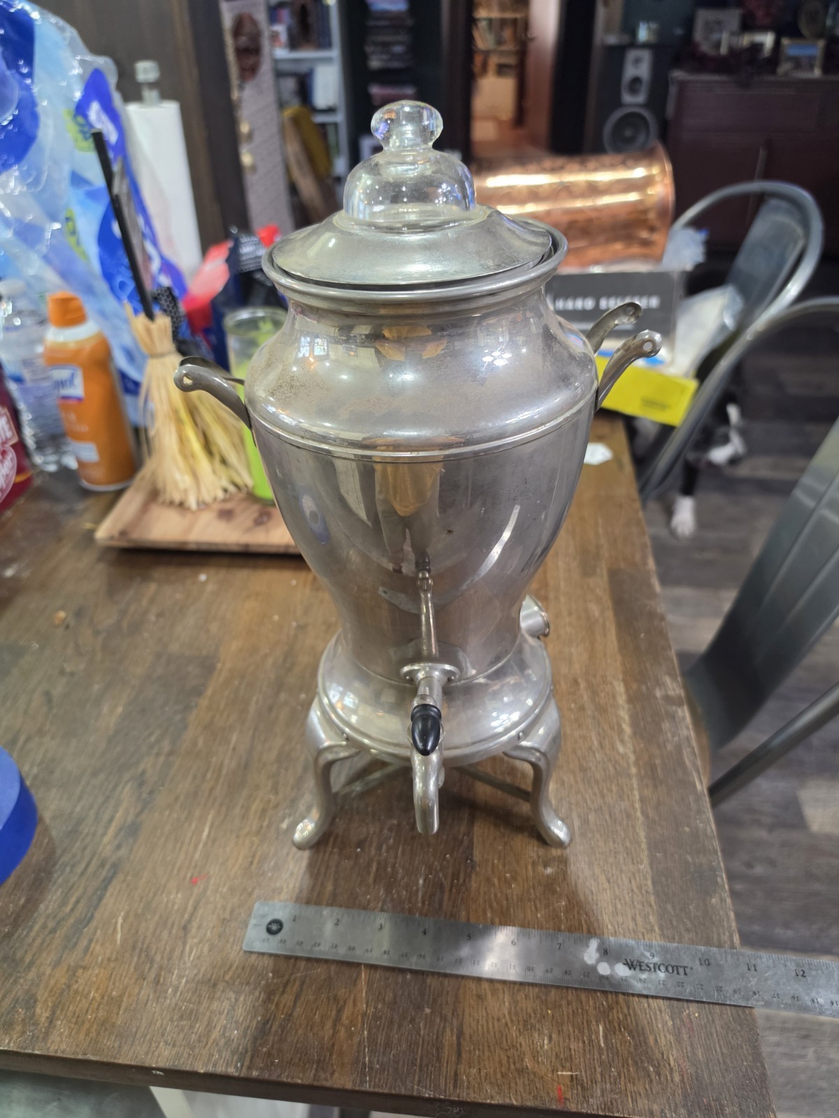 Vintage Universal Landers Frary & Clark Electric Coffee Percolator Urn Glass Top