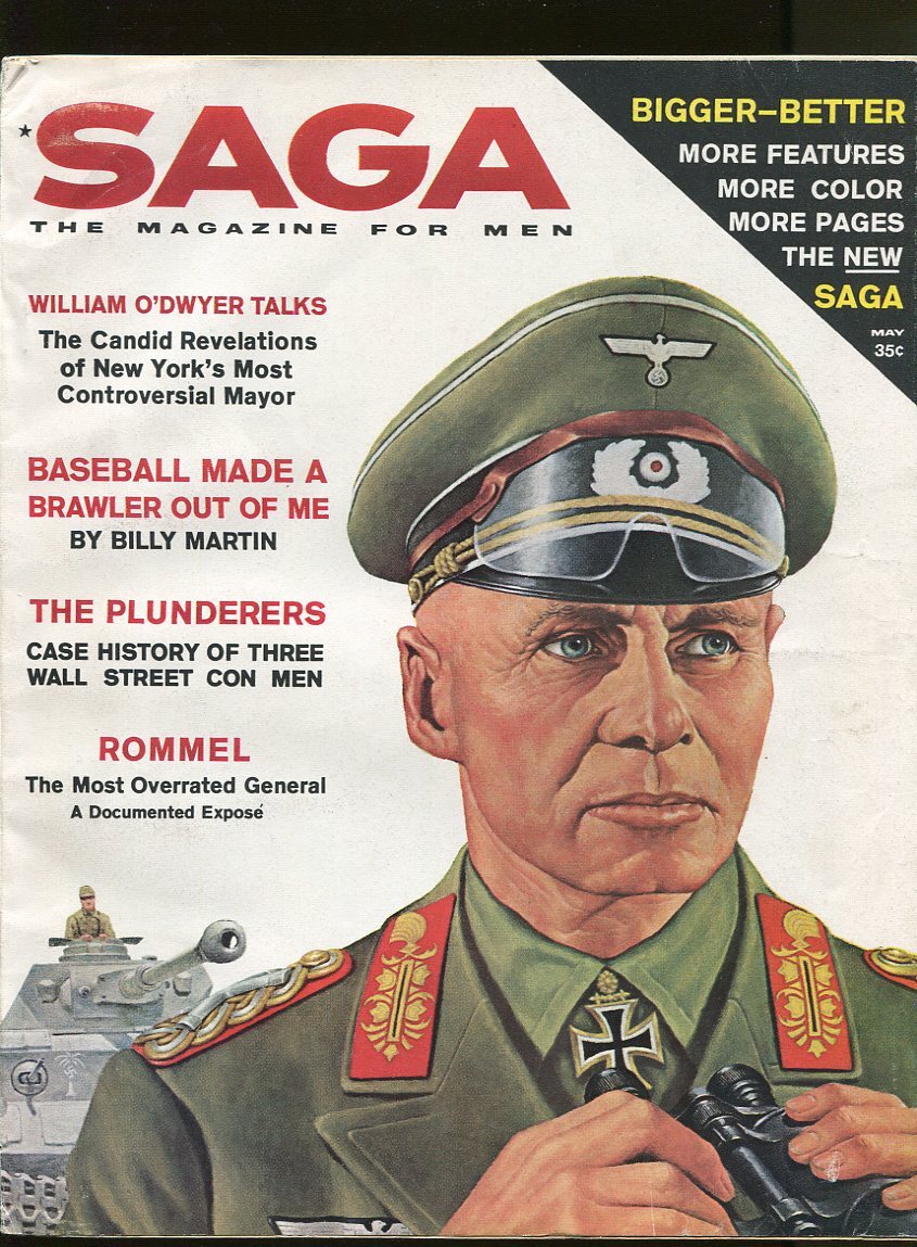 MAG: SAGA MAGAZINE MAY 1961-ERWIN ROMMEL-CHEESECAKE-FN/VF