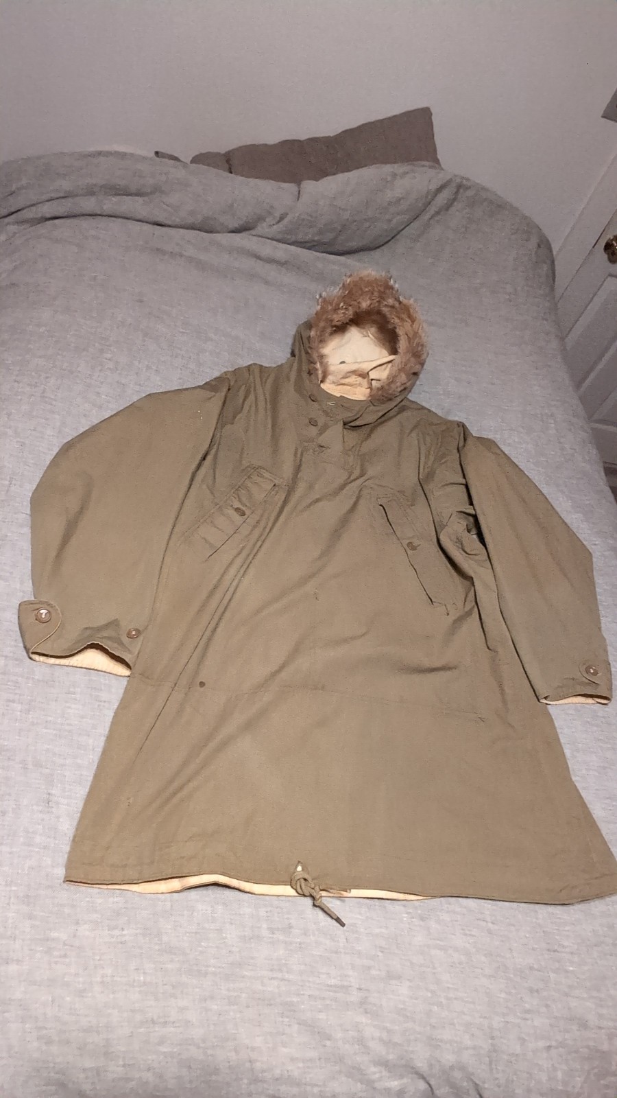 US Mountain Troop Reversible Winter Parka Fur Trimmed Hood WWII 1943