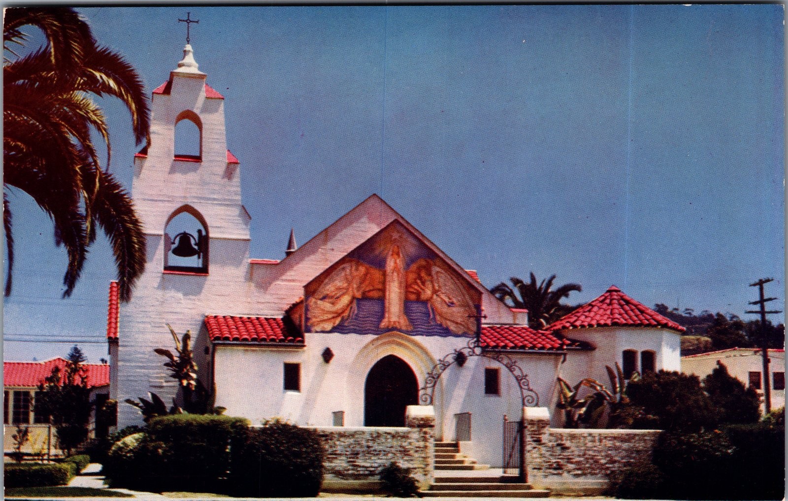 Vintage Postcard Mary Star of the Sea Catholic Church La Jolla California