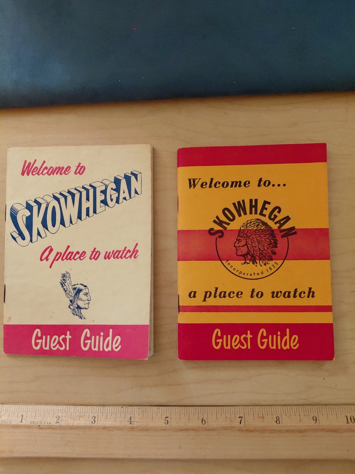 Vtg 1960 1961 Skowhegan Maine Guest Guides Pair Travel Ephemera A Place To Watch