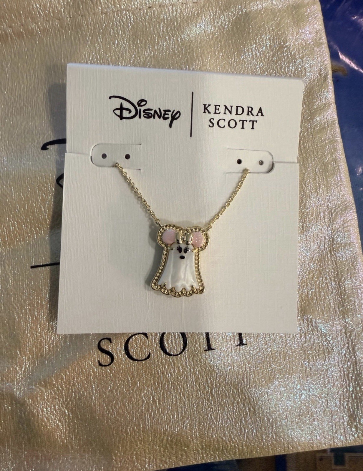 Disney Parks 2026 WDW Kendra Scott Ghost Necklace Minnie Ghost New