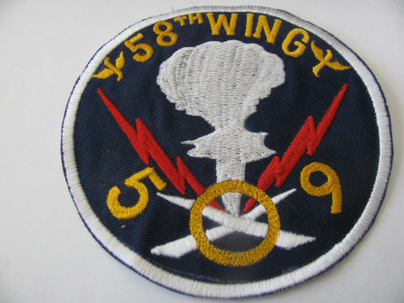 VINTAGE USAF WWII PATCH 1946 58TH WING 509 GROUP B-29 OPERATION CROSSROAD SEW ON VINTAGE USAF WWII PATCH 1946 58TH WING 509 GROUP B-29 OPERATION CROSSROAD SEW ON