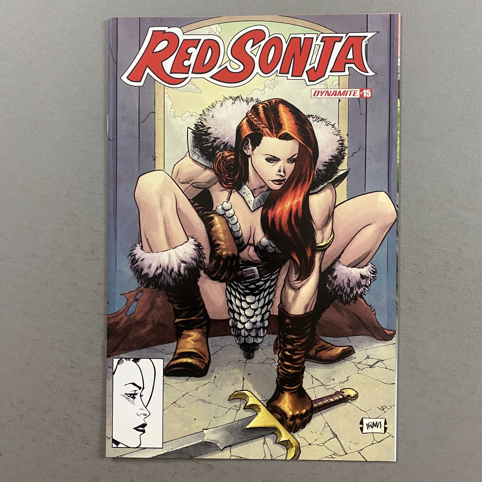 RED SONJA 15 1:7 ADAM GORHAM SPIDER-MAN MCFARLANE HOMAGE VARIANT (2020 DYNAMITE)