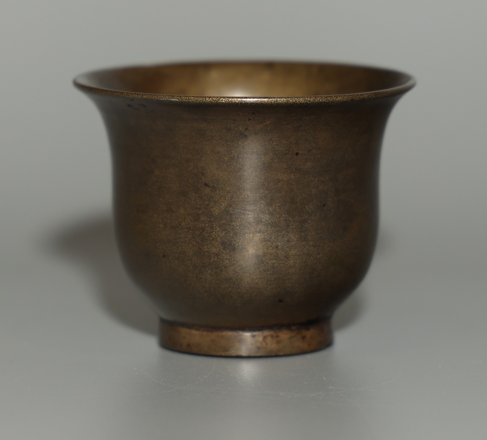 Rare Tibet 1500s Old Antique Buddhist Zijin Lima Alloy Copper Offering Cup Bowl