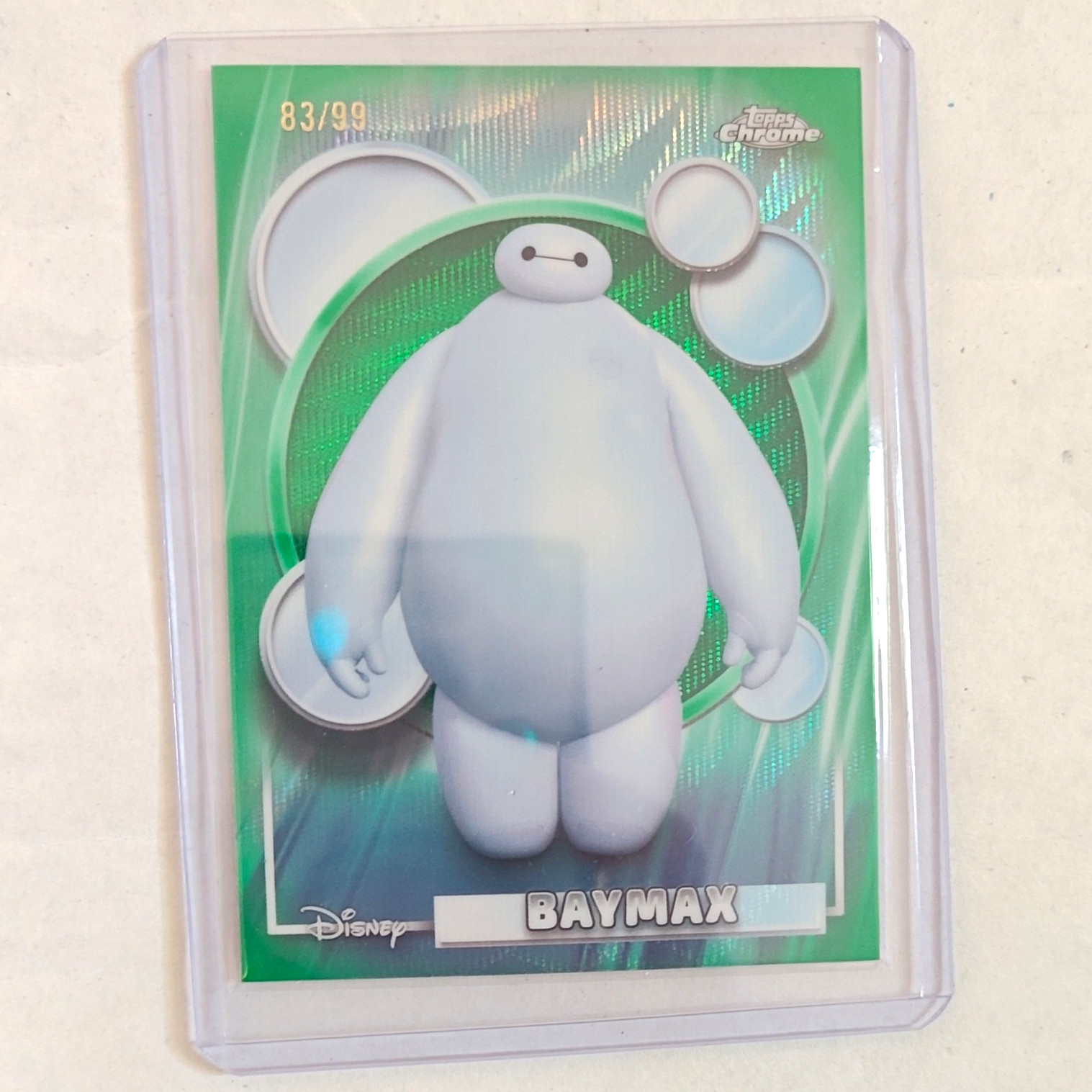 Topps 2023 Topps Chrome Disney 100 Baymax #143 Green Parallel 83/99