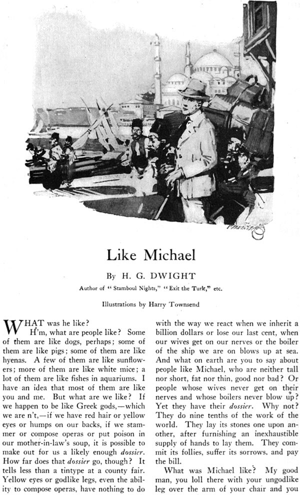 H G Dwight Like Michael Harry Townsend Illustrations Constantinople 1916 Pages