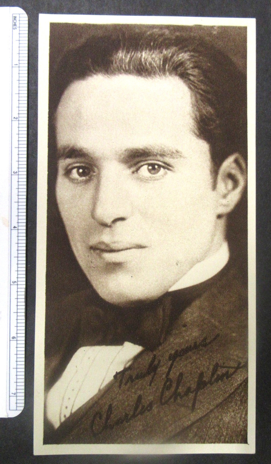 1916 CHARLES CHAPLIN silent movie star Water Color Co. NY Trading Card wb