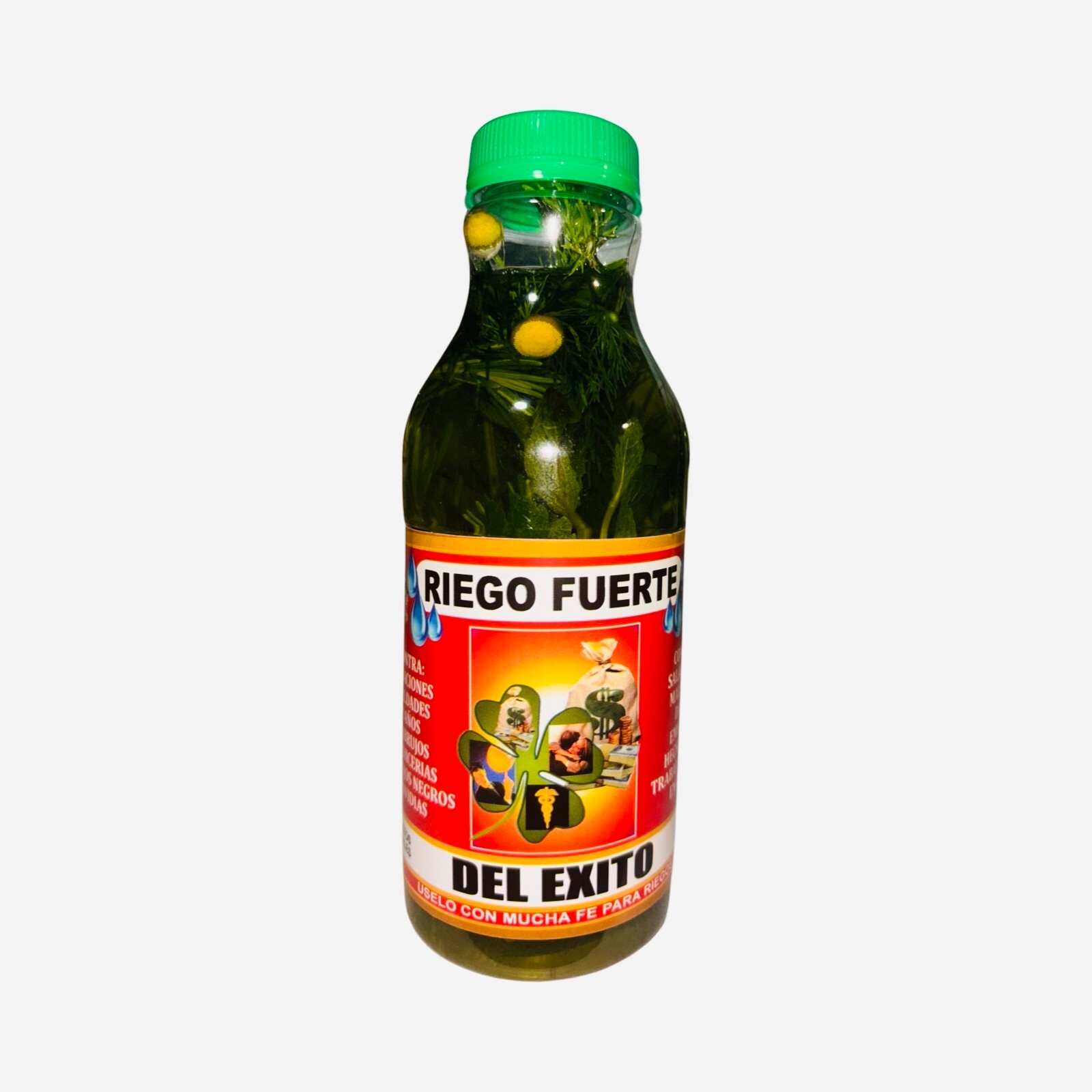 RIEGO FUERTE Del Exito Limpias Buena Suerte en Negocios Dinero Abundancia 16 oz