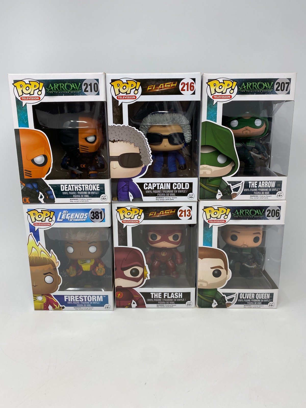 Funko Pop DC Arrowverse Vinyl Figures Lot of 6 - The Flash The Arrow Firestorm