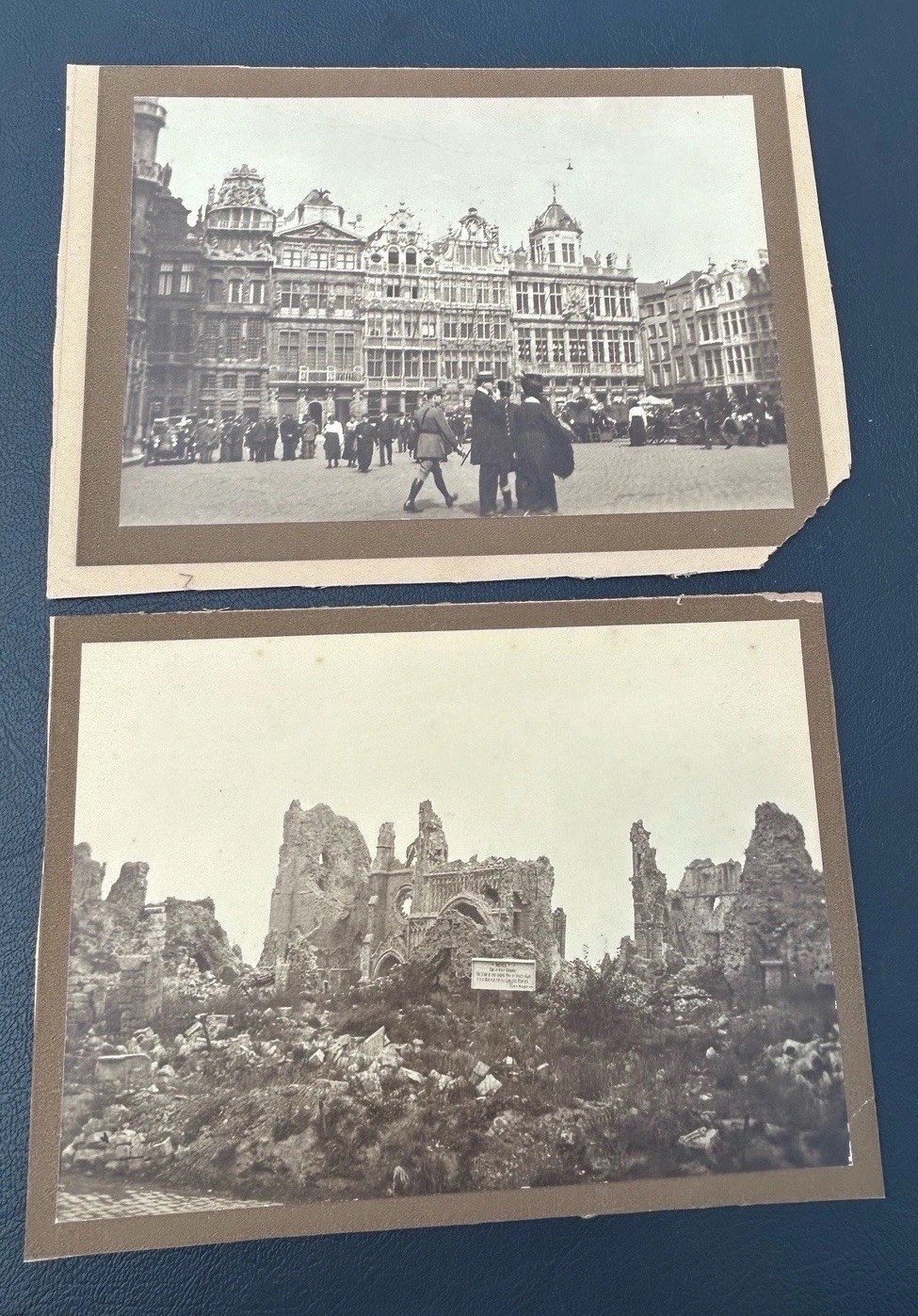 WWI ERA ORIGINAL Bruxelles La Grand'Place Belgium & Ruins Photos German Soldier WWI ERA ORIGINAL Bruxelles La Grand'Place Belgium & Ruins Photos German Soldier