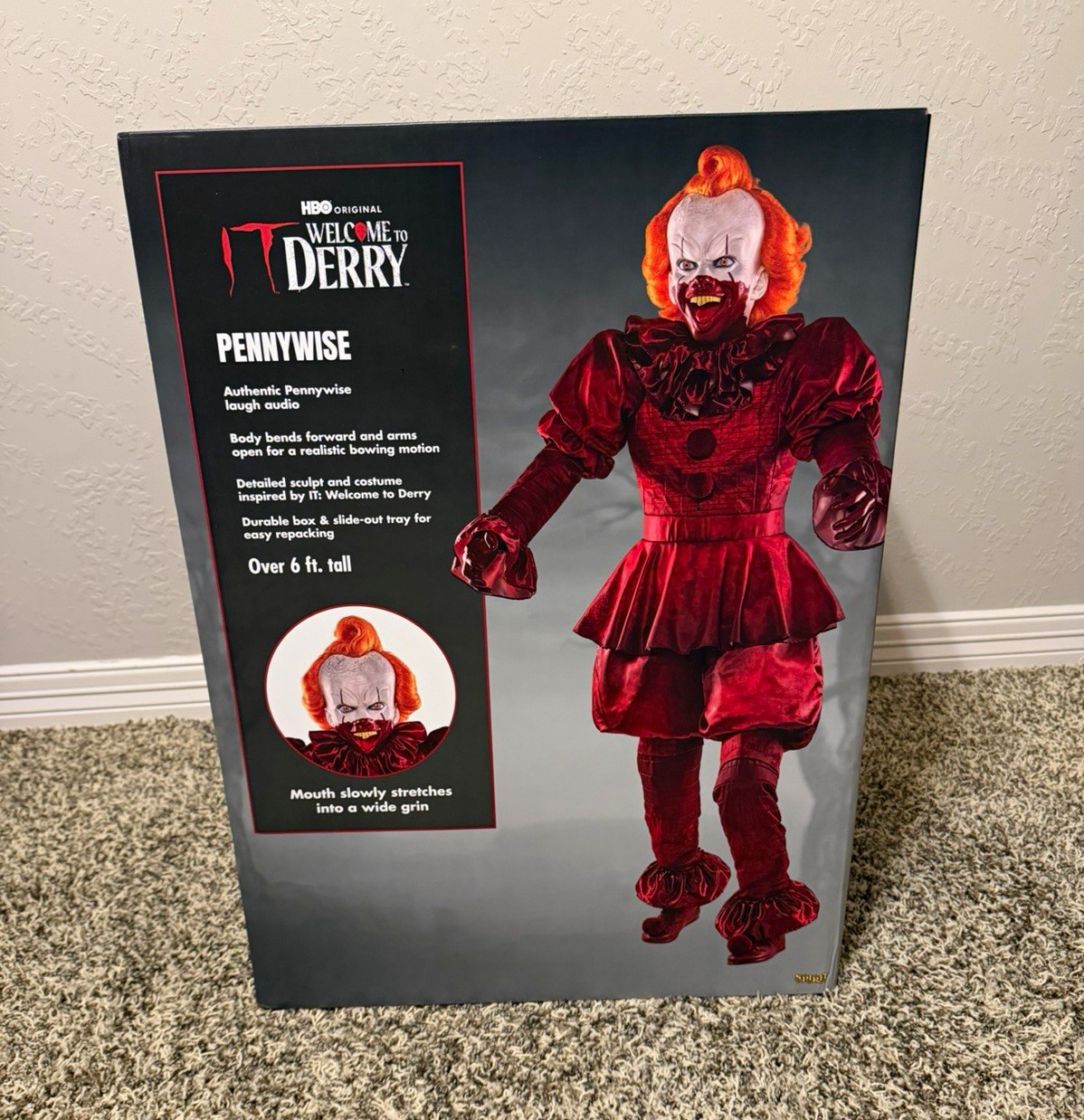 Spirit Halloween IT: Welcome to Derry Pennywise Animatronic Halloween Prop