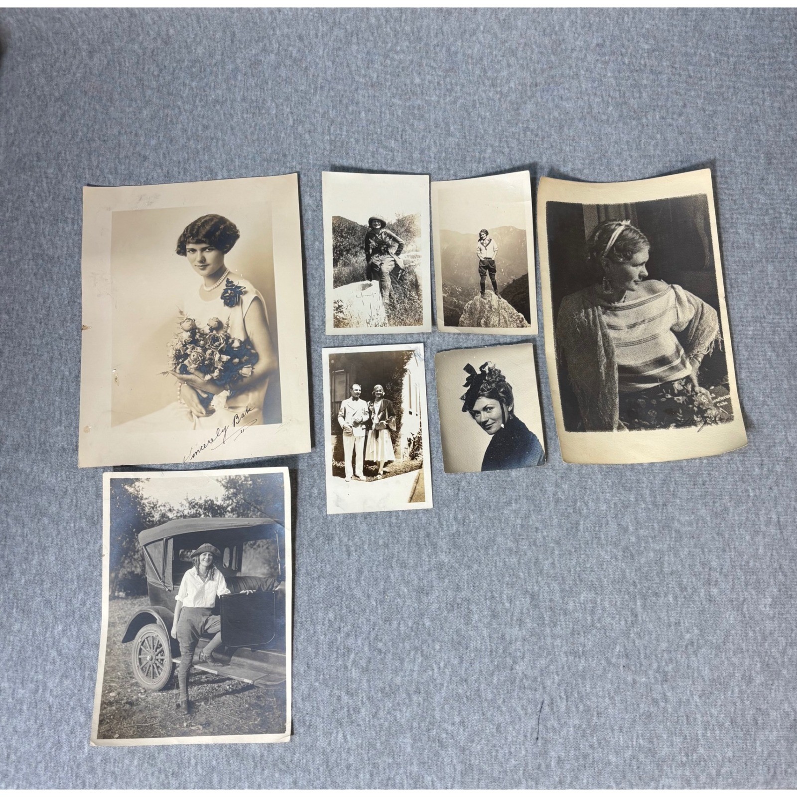 Vintage 1920s 1930s Photos Lot 7pc Flapper Fashion Car Equestrian Velvetone Babe Vintage 1920s 1930s Photos Lot 7pc Flapper Fashion Car Equestrian Velvetone Babe
