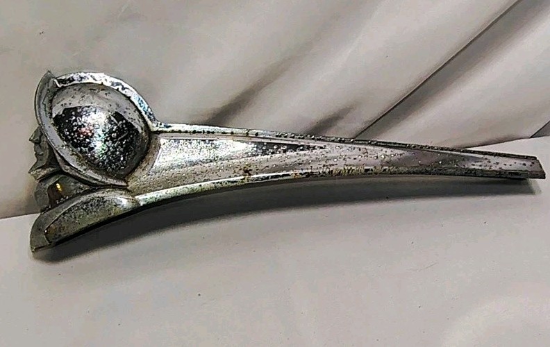 1949-1951 DeSoto Conquistador Car Chrome Hood Ornament Antique Vintage 1949-1951 DeSoto Conquistador Car Chrome Hood Ornament Antique Vintage