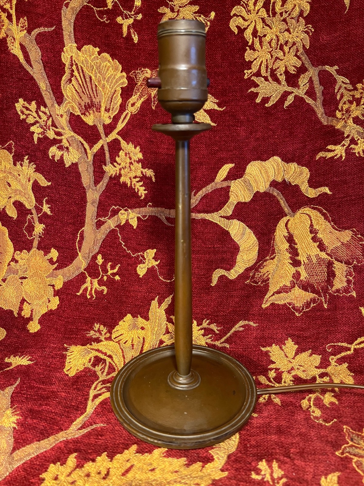 Antique 1922 Aurora Lamp Base Decorative Arts League NYC Arts & Crafts Mission