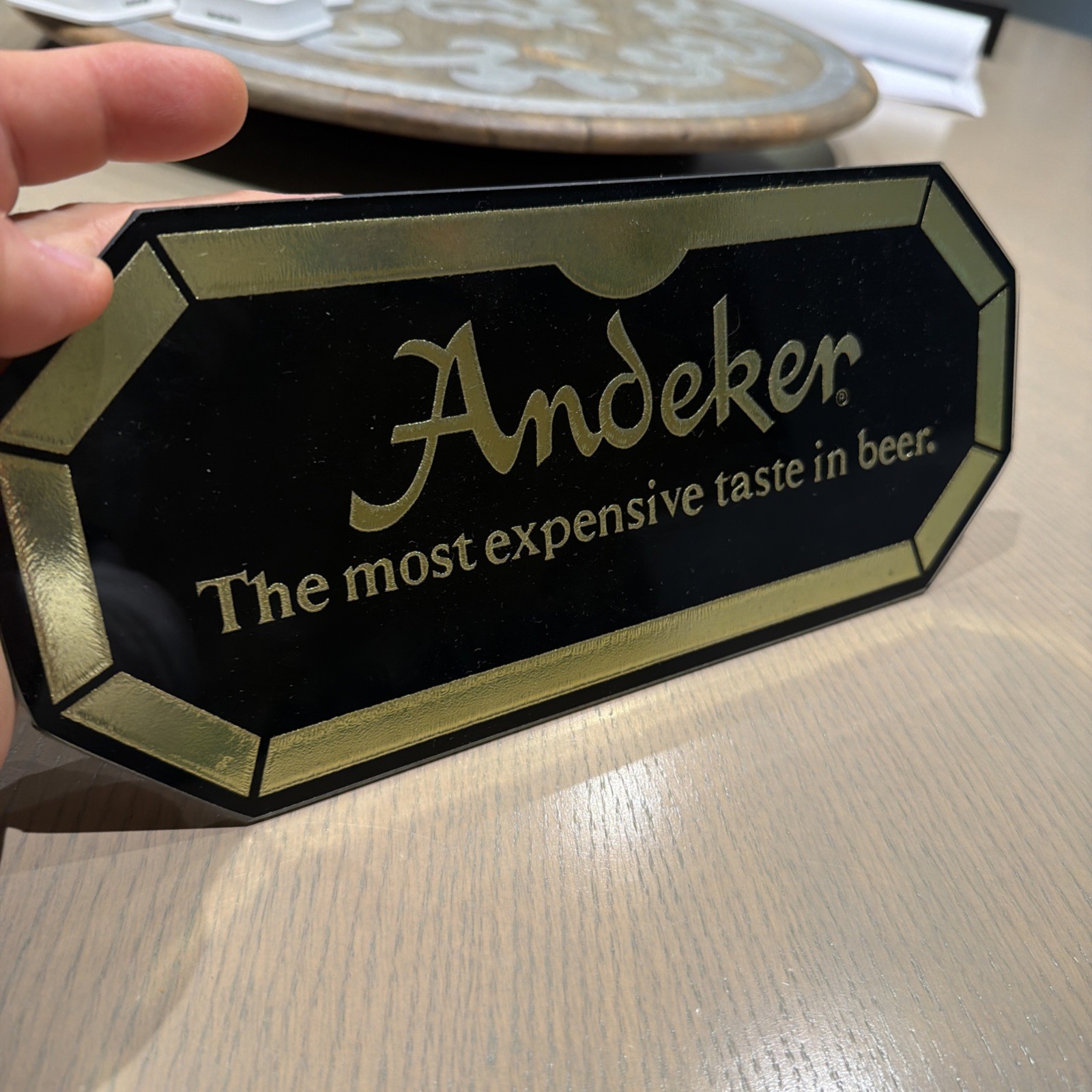 Vintage Andeker Beer Sign