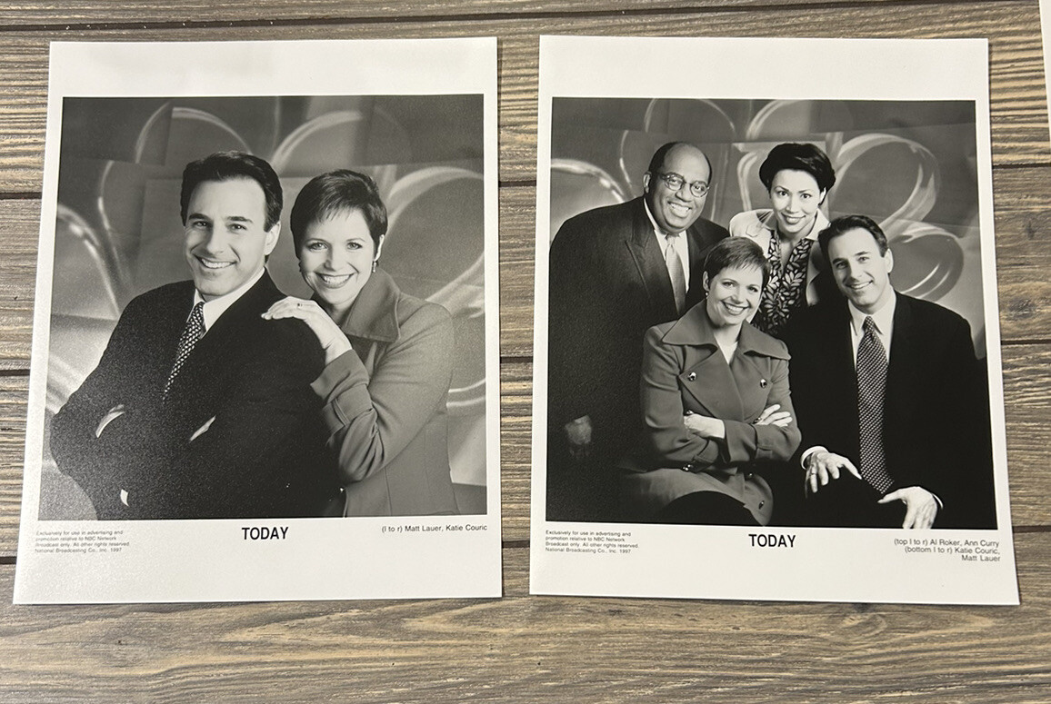 Vintage 1997 Today Show Photos Press Release Set of 2 8x10