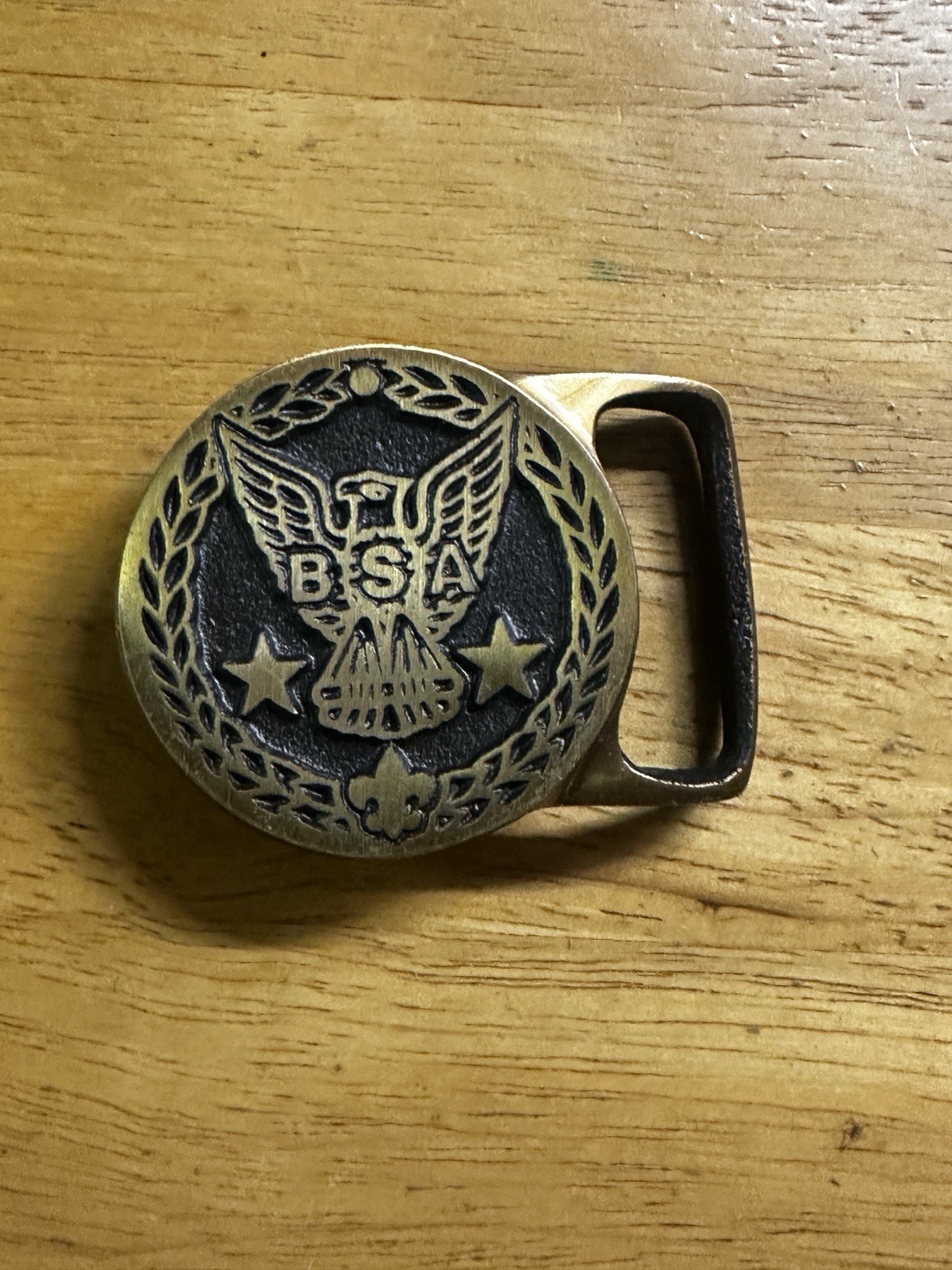 Vintage Max Silber Eagle Scout Belt Buckle