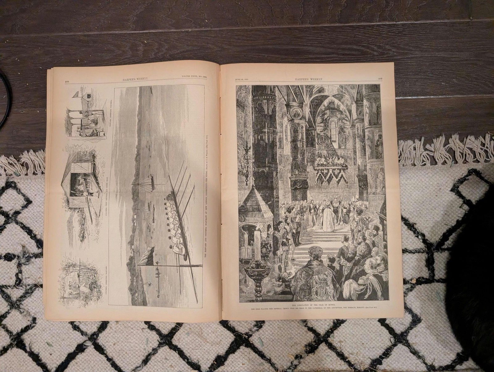 1883 Dickinson College Harpers Weekly June 30 New York Tenements Czar Coronation