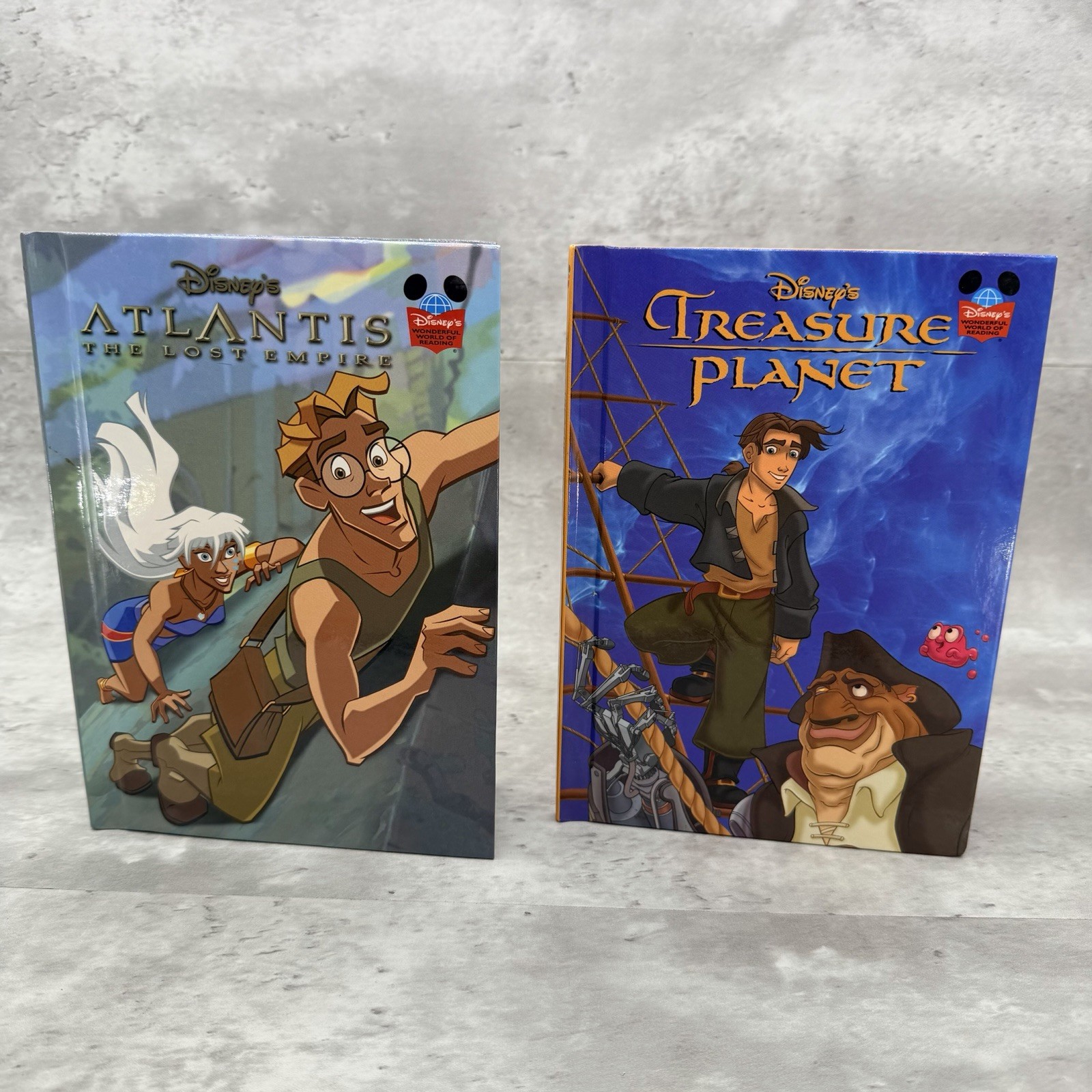 Disney Treasure Planet & Atlantis VTG Wonderful World of Reading Hardcover Book