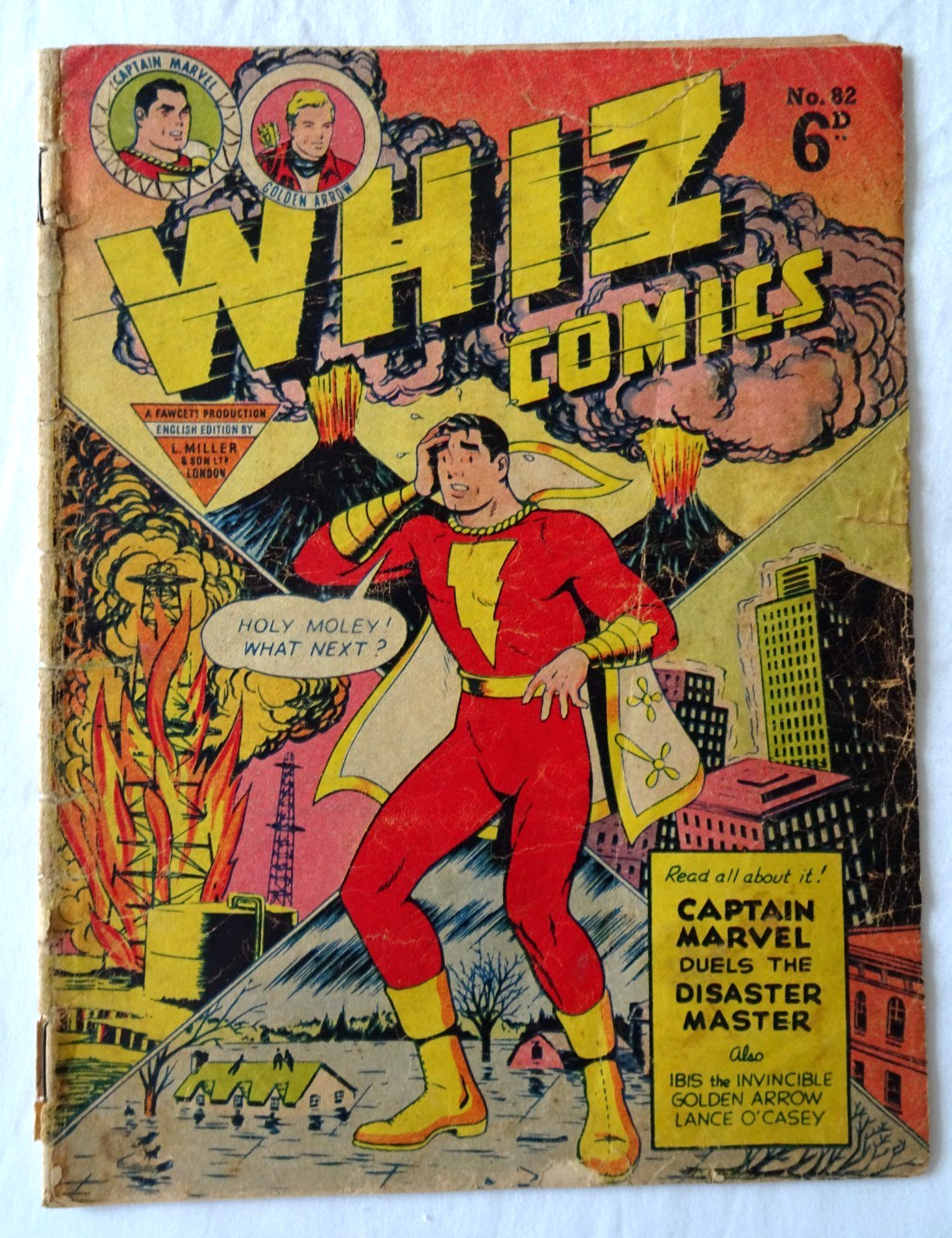 Whiz Comics #82 Vintage Golden Age Captain Marvel Fawcett Comic 1952 Whiz Comics #82 Vintage Golden Age Captain Marvel Fawcett Comic 1952