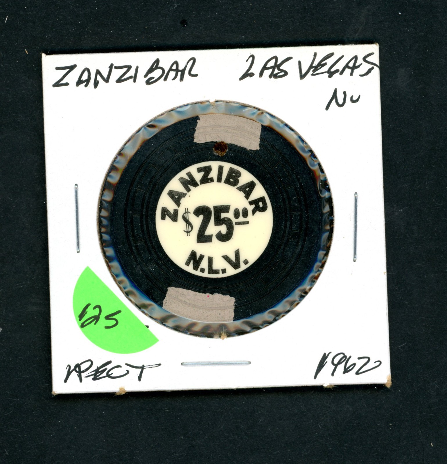 Vintage $25 Zanzibar North Las Vegas, Nevada Casino Chip Vintage $25 Zanzibar North Las Vegas, Nevada Casino Chip