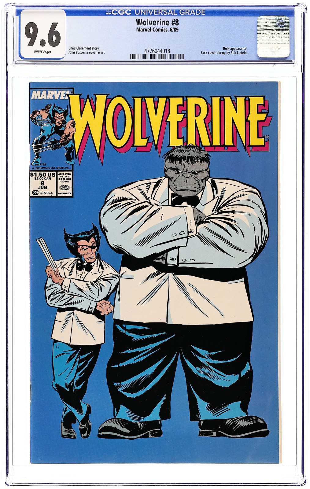 Wolverine #8 CGC 9.6 1989 4776044018