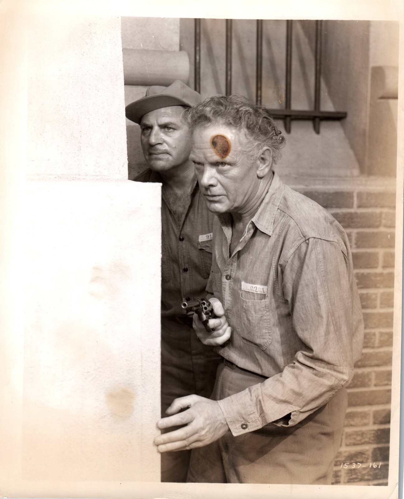 Charles Bickford + Whit Bissell in Brute Force (1947) Vintage Press Photo 1347K