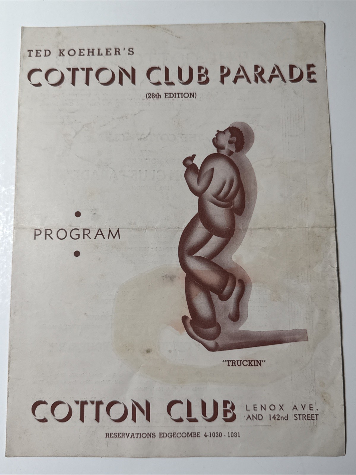 Rare 1935 THE COTTON CLUB Parade Program Herman Stark HARLEM Nightclub NY Rare 1935 THE COTTON CLUB Parade Program Herman Stark HARLEM Nightclub NY