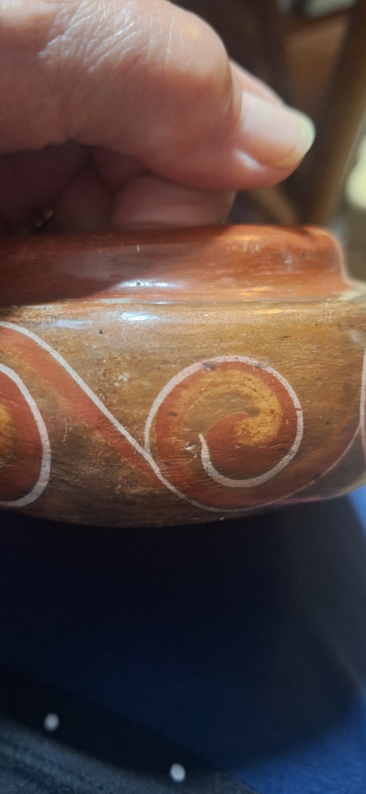 ANGEL ORTIZ GABRIEL MEXICAN  P0TTERY TERRACOTTA CLAY POT