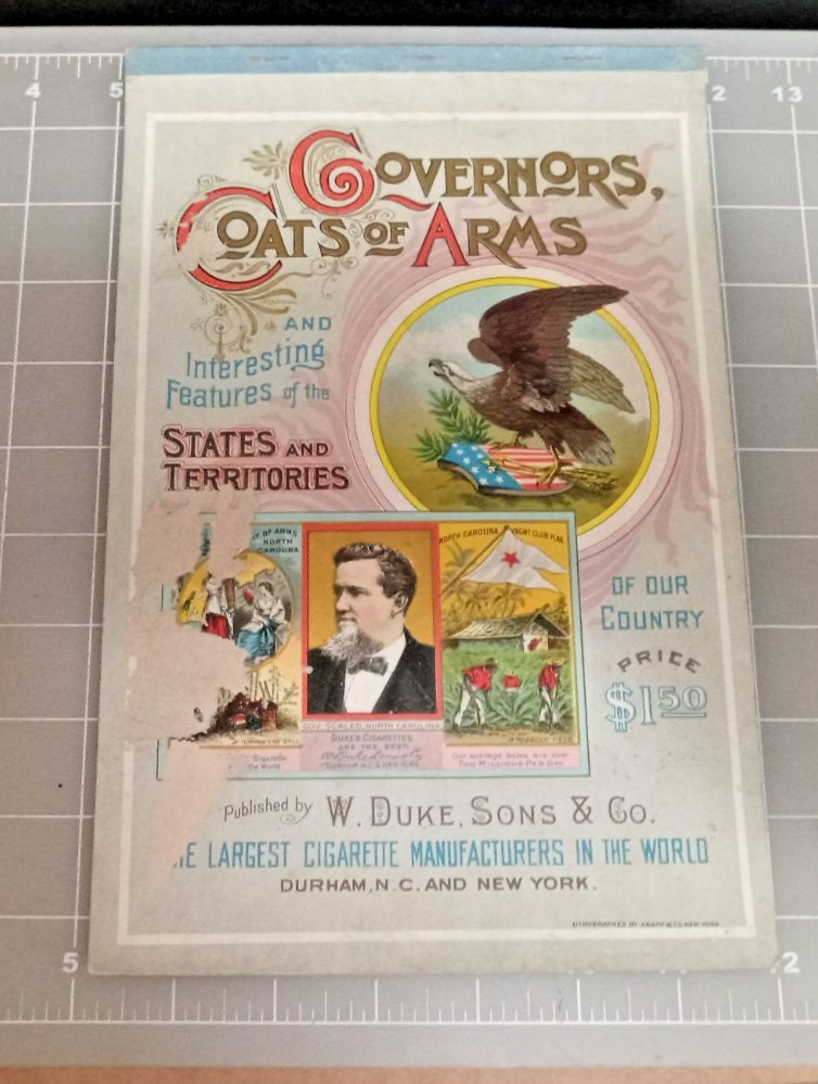 1889 A27 Duke & Sons Governors Coats of Arms Tobacco Card Album N133 1889 A27 Duke & Sons Governors Coats of Arms Tobacco Card Album N133