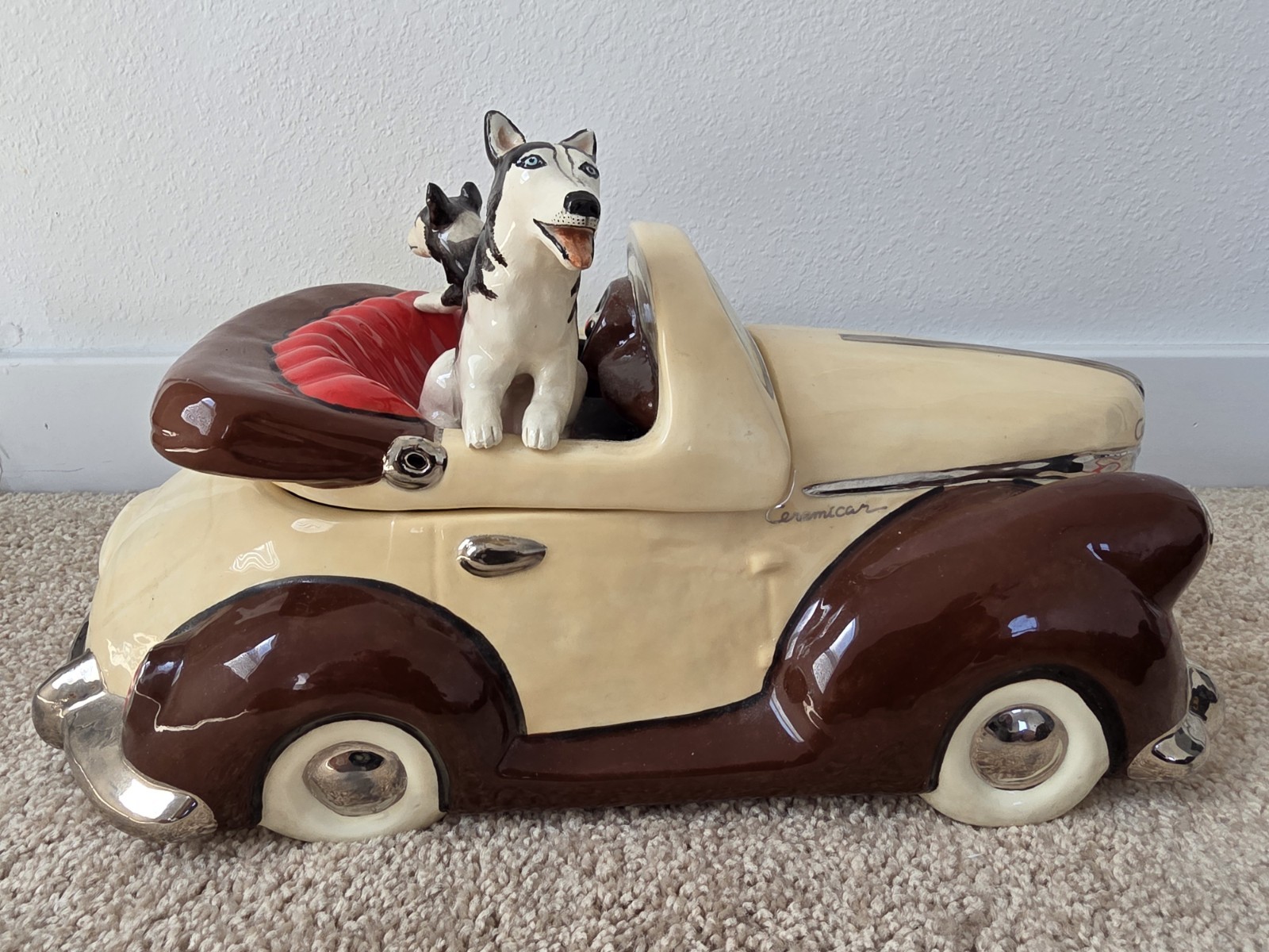 Henry Cavanagh Cookie Jar - Two Dogs In a Car #67 of 200 Henry Cavanagh Cookie Jar - Two Dogs In a Car #67 of 200