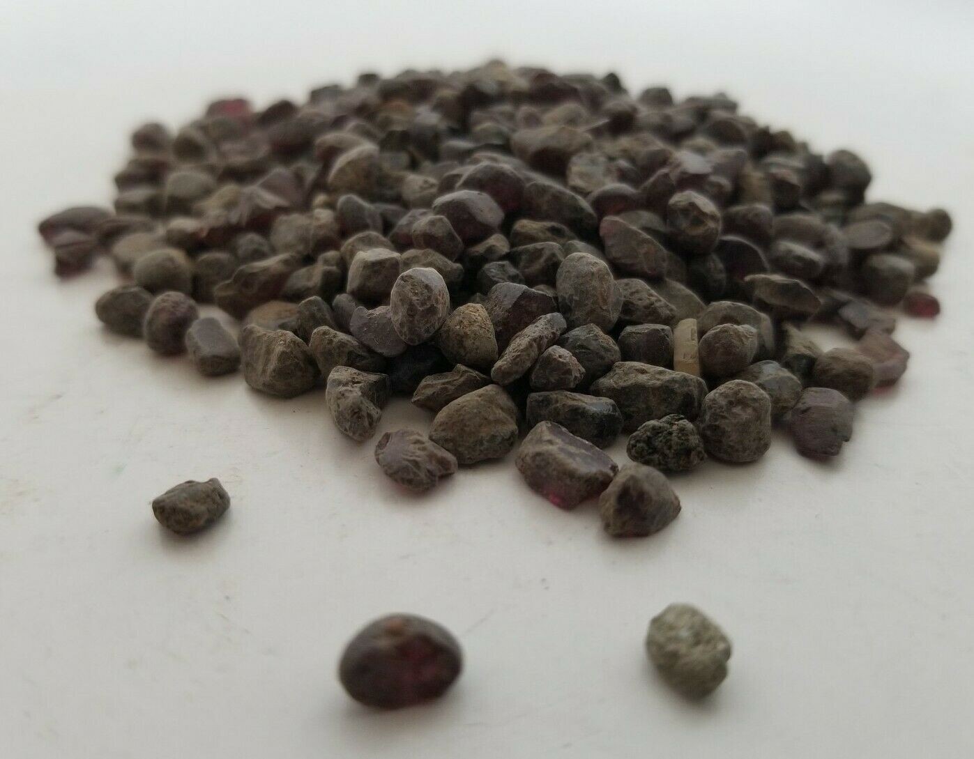 Montana Garnet Gravel Quartz Crystals 4.3 ounces Raw