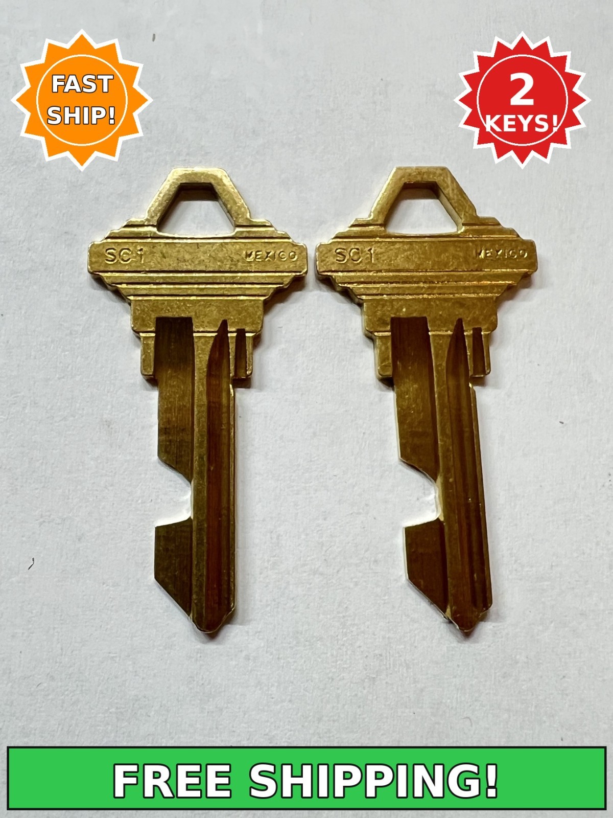 2 LockBuster Schlage SC1 keys DISABLE ANY LOCK KILLERKEY LOCKBUSTER LOCKOUT KEYS