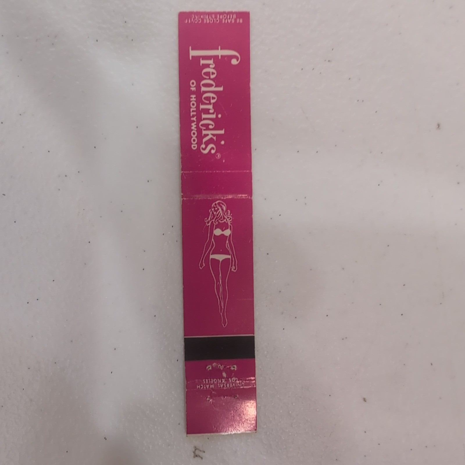 VTG Frederick\'s Of Hollywood Narrow 10 Strike Matchbook Lingerie Memorabilia
