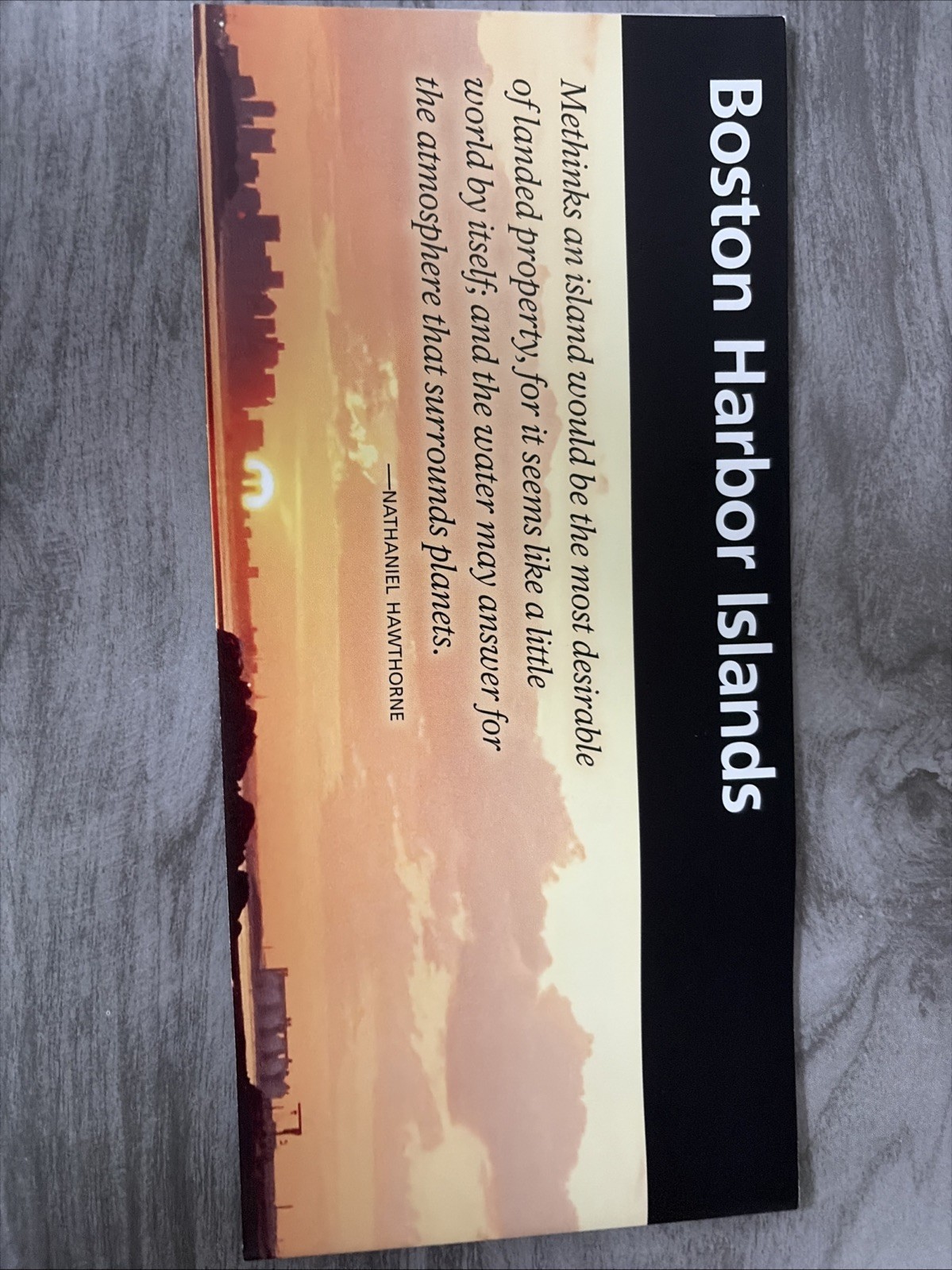 Boston Harbor Islands NPS Unigrid Brochure Map