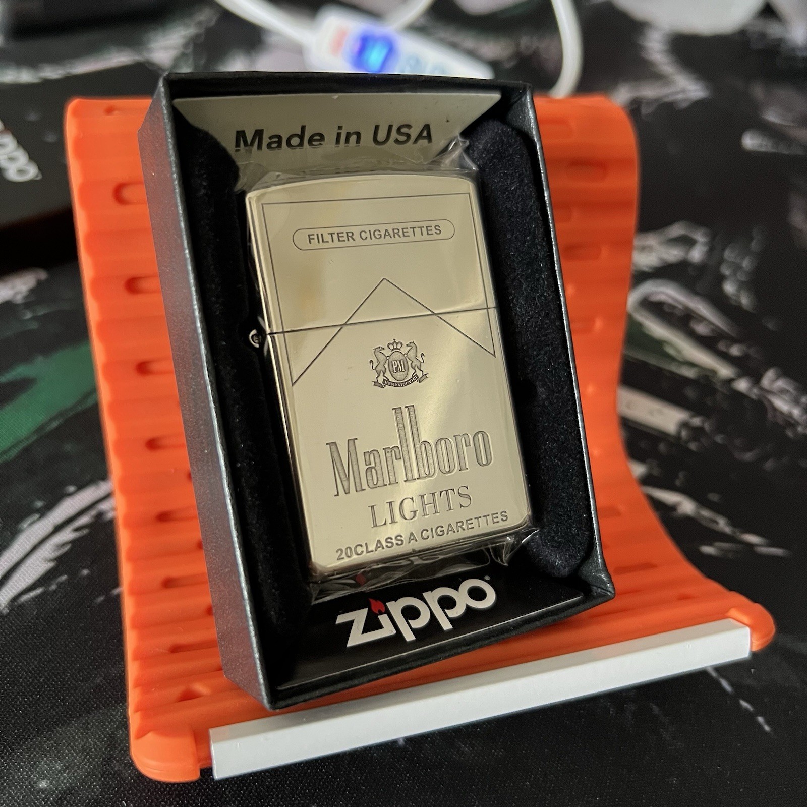 Marlboro Zippo Lighter Rare With New Box Marlboro Zippo Lighter Rare With New Box