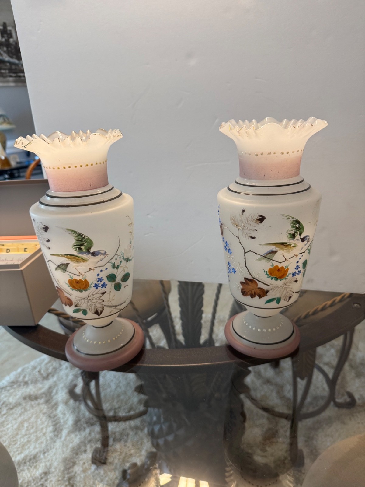 antique Bristol vases from 1762-1787 antique Bristol vases from 1762-1787