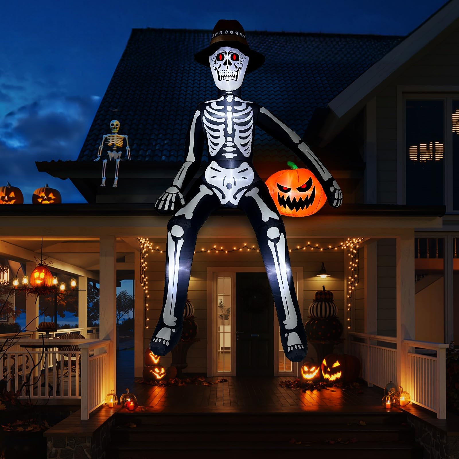 OurWarm 10FT Giant Skeleton Halloween Inflatable OurWarm 10FT Giant Skeleton Halloween Inflatable