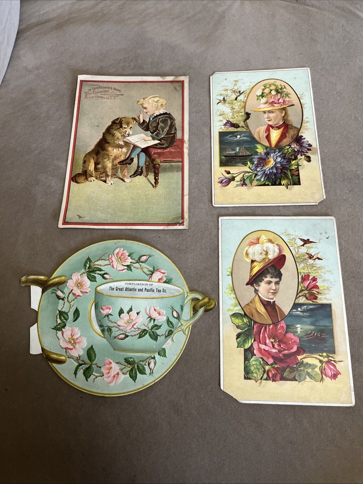 Four Vintage Tea Co. Promo Cards