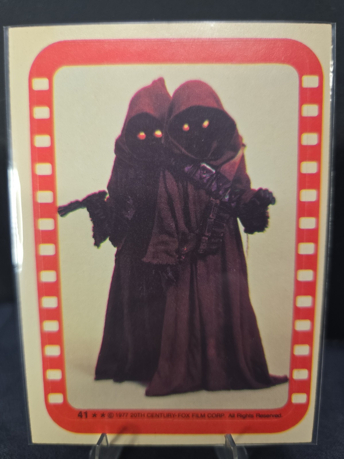 1977 Topps Star Wars #41 A pair of Jawas Stickers
