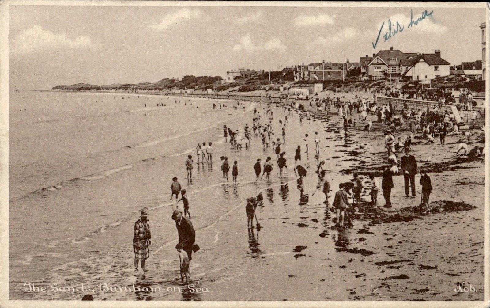 Burnham-on-Sea RPPC Beach Scene Somerset UK A.G.S. & Co c1930s Burnham-on-Sea RPPC Beach Scene Somerset UK A.G.S. & Co c1930s