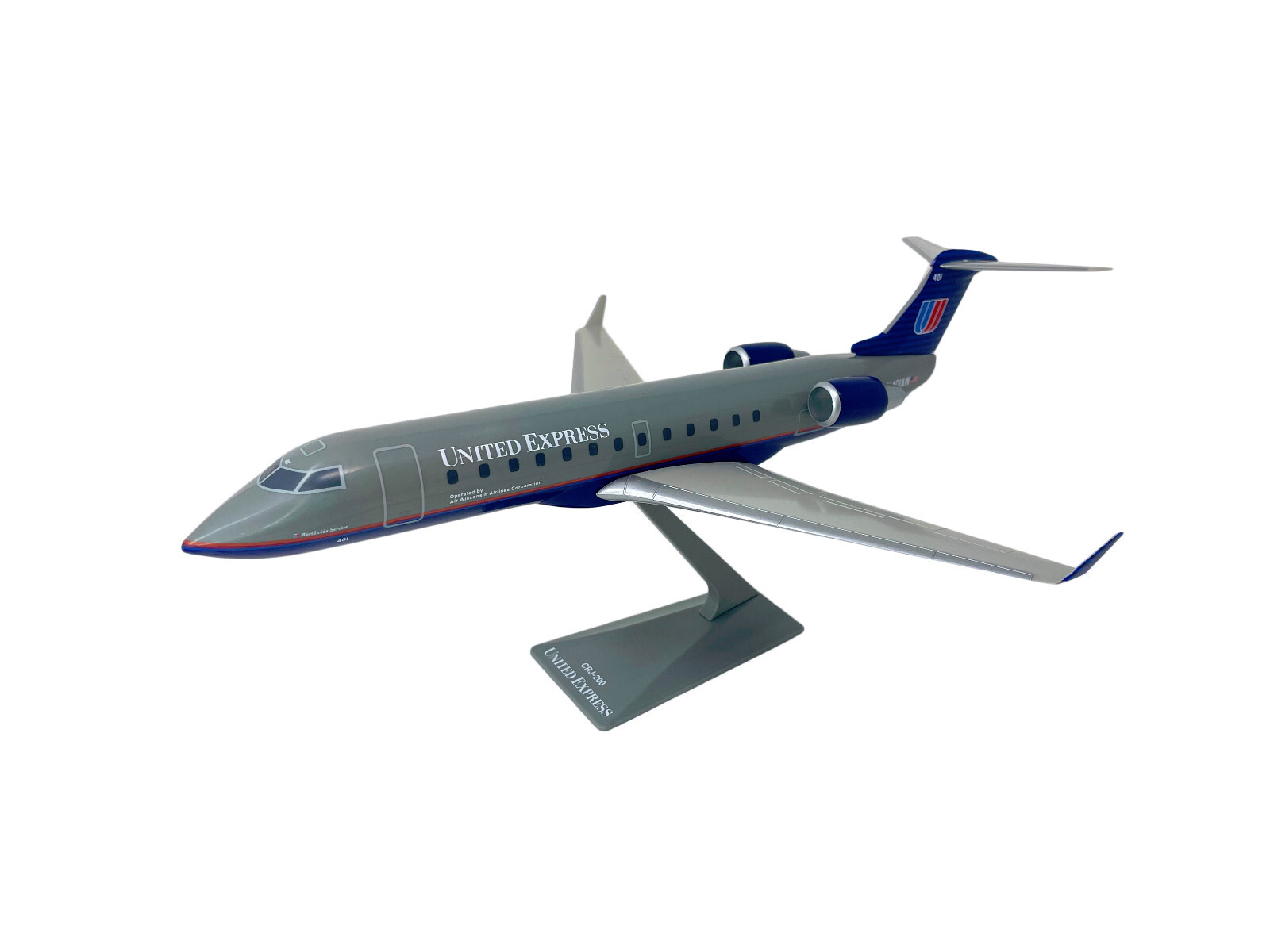 Flight Miniatures Air Wisconsin United CRJ200 1:100 Scale Model Airplane Flight Miniatures Air Wisconsin United CRJ200 1:100 Scale Model Airplane